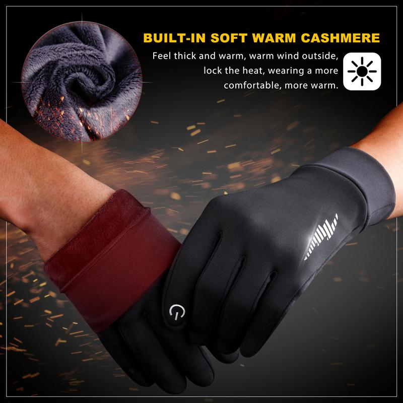 Winter Gloves for Women & Men β Thermal Warm Touch Screen Full-Finger Liners for Skiing, Cycling, Running, Driving & Outdoor Work