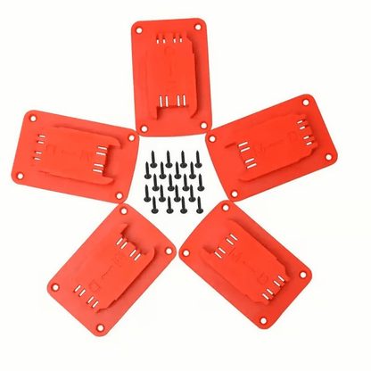 5Packs Tool Holders for DeWalt 14.4V/18V/20V & Milwaukee  M1818V lithium batteries tool mounting base electric drill