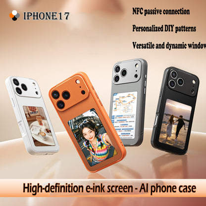 Upgraded 4-Color E-Ink Smart Display Phone Case (NFC Fast Transfer | Ultra-Low Power | Full Protection)