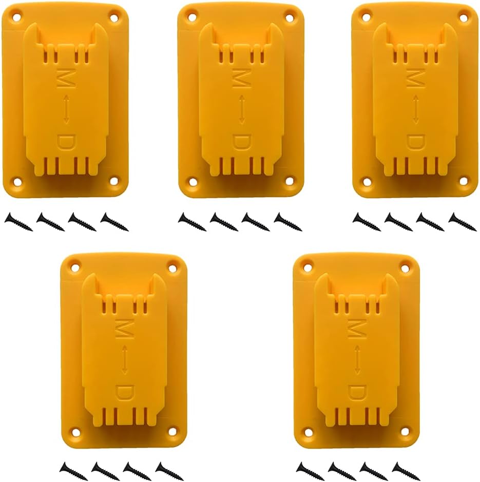 5Packs Tool Holders for DeWalt 14.4V/18V/20V & Milwaukee  M1818V lithium batteries tool mounting base electric drill
