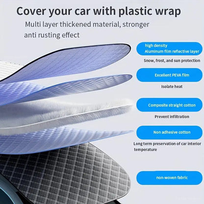 ❄️Car Windshield Snow Cover – Winter Ice Frost Guard & Sun Shade (2025 Upgrade)