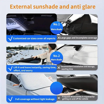 ❄️Car Windshield Snow Cover – Winter Ice Frost Guard & Sun Shade (2025 Upgrade)