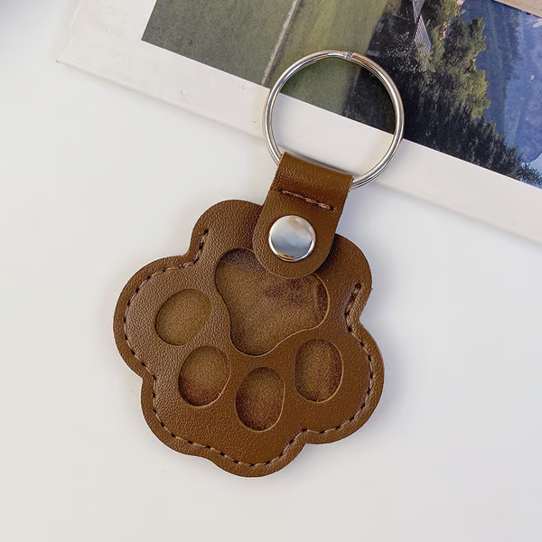 (🌲Early Christmas Sale- 49% OFF) Cats & Dogs Paw Shaped Leather Keychain