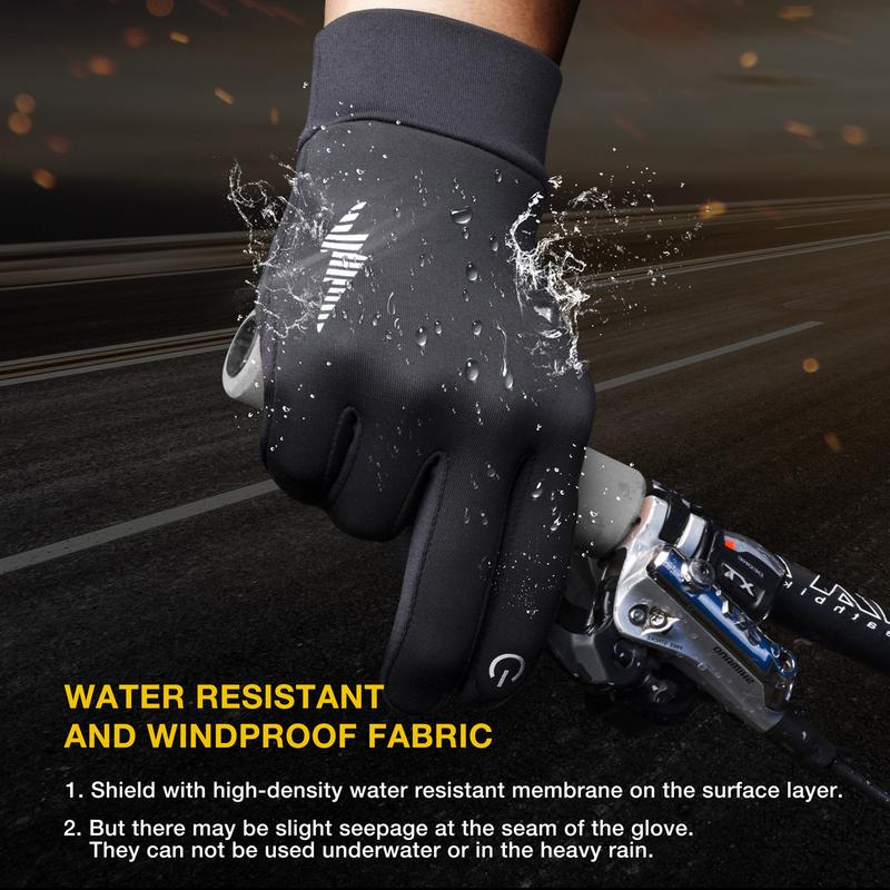 Winter Gloves for Women & Men – Thermal Warm Touch Screen Full-Finger Liners for Skiing, Cycling, Running, Driving & Outdoor Work