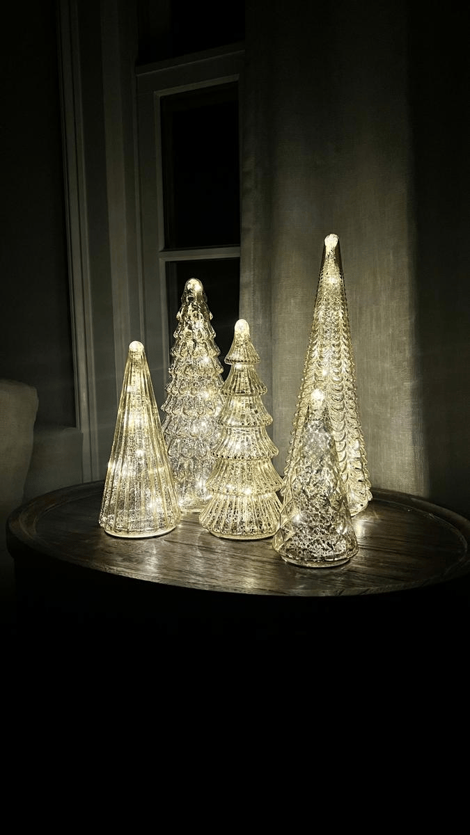 BFF Collection Set of 5 Illuminated Trees