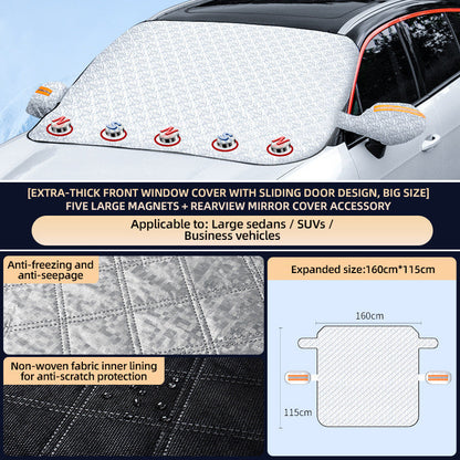 ❄️Car Windshield Snow Cover – Winter Ice Frost Guard & Sun Shade (2025 Upgrade)