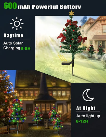 🔥Last Day 49% OFF-🎄Solar Christmas Trees Lights Outdoor Decoration Waterproof