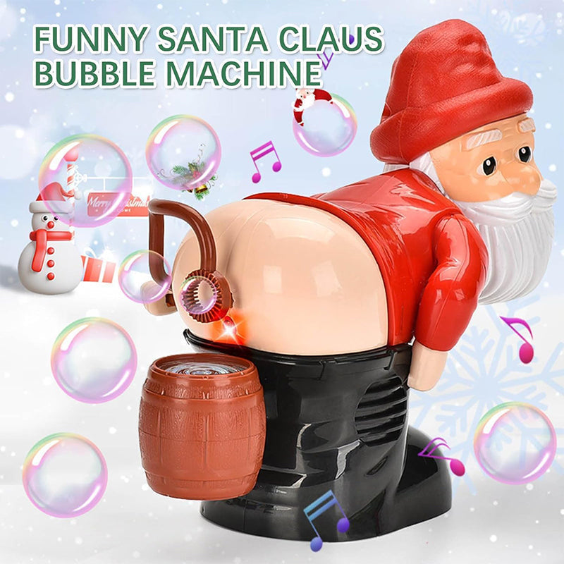 🎅🏻Christmas Hot Sale🎁Funny Santa Bubble Blowing Machine